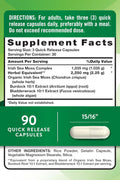 Nature's Truth Irish Sea Moss with Bladderwrack & Burdock Root Greens & Superfoods 90 Caps