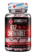 Grimsupps B6+B12 Folic Acid 60 Strawberry Chewable Tablet
