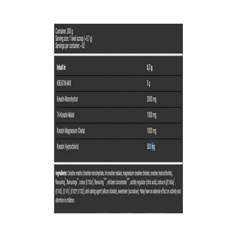 BAD ASS Creatine 300 G - 52 SERVİS
