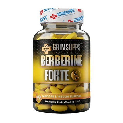 GRIMSUPPS BERBERINE FORTE BERBERIS VULGARIS ALPHA LIPOC ACID & ZINC & INULIN PHOSPHATIDYLCHOLINE 60 TABLETS