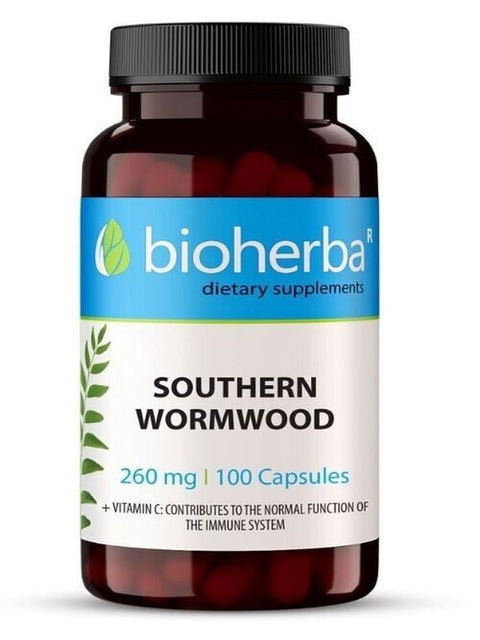 Bioherba Southern Wormwood Artemisinin(Tatlı pelin otu) Anti Fungal Parasitic 260 mg 100 Caps