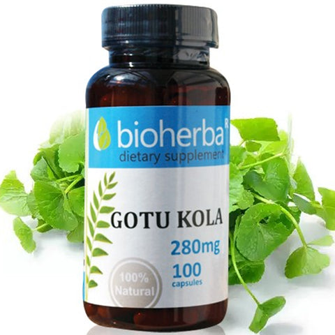 BİOHERBA GOTU KOLA 280 mg 100 capsules