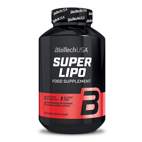 BioTech USA Super Lipo Fat burner (HCA+L-carnitine+Green tea+CLA+Garcinia cambogia) 120 tablets