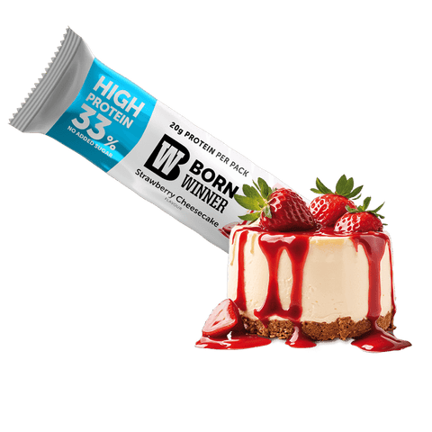 Born Winner Active Protein Bar – Strawberry Cheesecake 60g