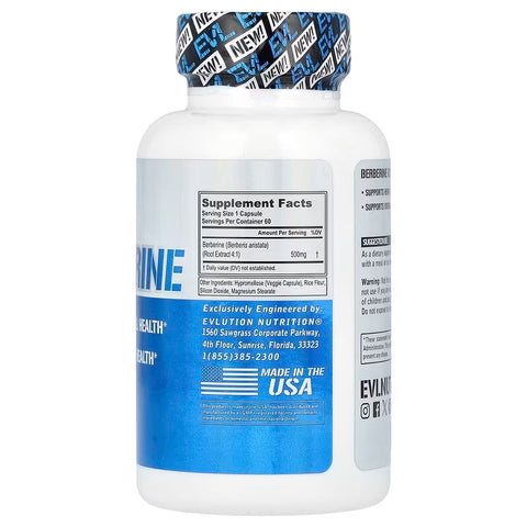 Evlution Nutrition Berberine 500 mg 60 Veggie Caps