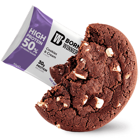 Born Winner Slim Protein Bar Cookie – Cookies and Cream 60g