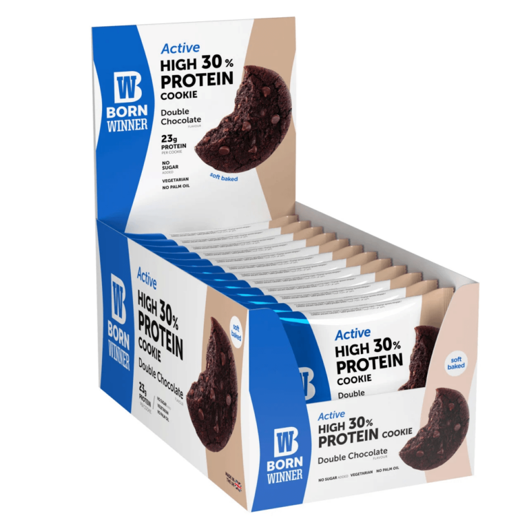 Born Winner Active Protein Bar Cookies – Double Chocolate 75g