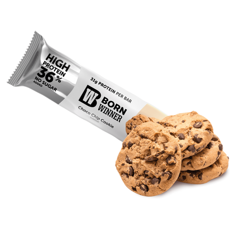 Born Winner Mega PRO Protein Bar – Choco Chip Cookie