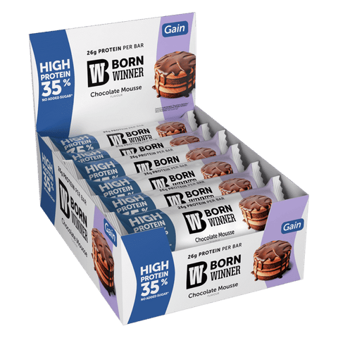 Born Winner Gain Protein Bar – Chocolate Mousse 12X
