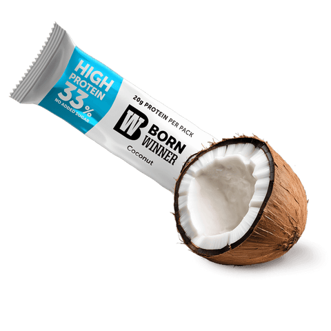 Born Winner Active Protein bar – Coconut 12 x 60g