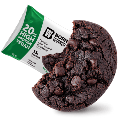 Born Winner Boost Protein Bar Cookies – Double Chocolate and Blueberry 75g