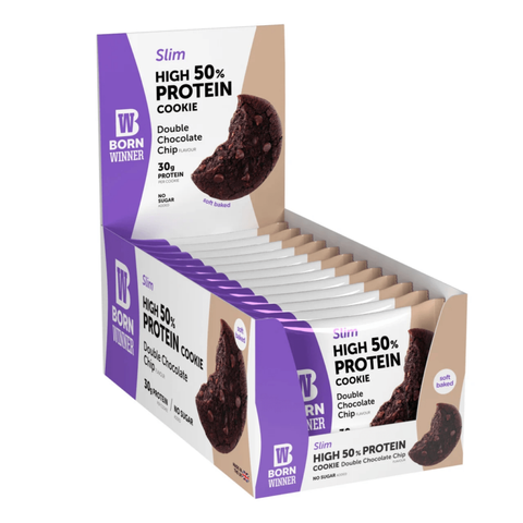 Born Winner Slim Protein Bar Cookies – Double Chocolate 60g