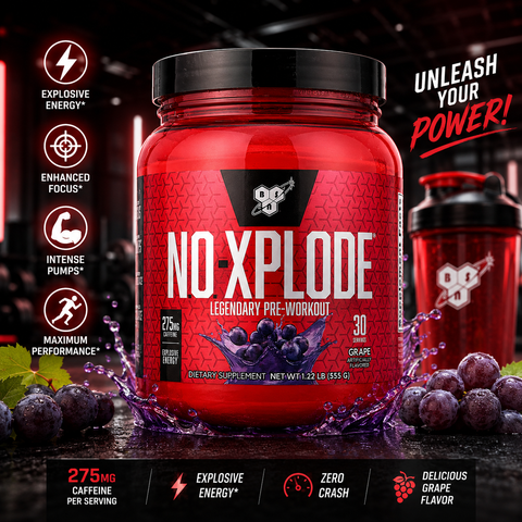 BSN N.O.-XPLODE Legendary Preworkout Grape 555 g
