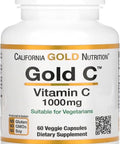 California Gold Nutrition Gold C USP Grade Vitamin C 1,000 mg 60 V