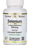 California Gold Nutrition Selenium Yeast-Free 200 mcg 180 Veggie C