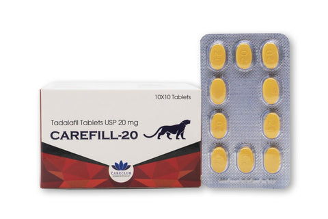 CareFill india Tadalafil Tablet 20mg 100 Tablet