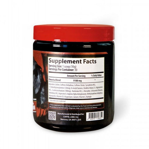 Cartel Labz OMERTA Dmaa Preworkout 300 g