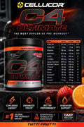 Cellucor C4 Ultimate Preworkout 380g Tutti Frutti 40 Servis - Supplementhane