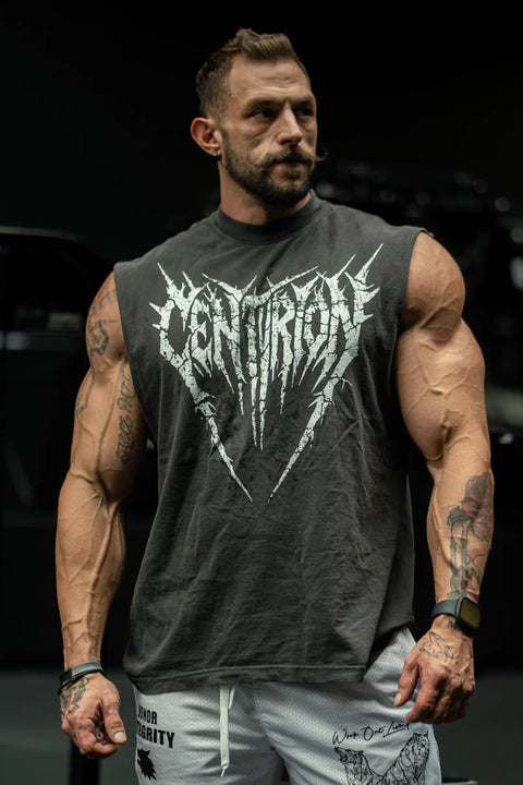 CENTURİON LABS Iron Reign Cutoffs- Assorted - LARGE FİTNESS ATLET