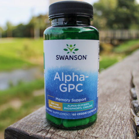 Swanson Vitamins Alpha GPC Phospholipids Choline Memory Support 300 mg 60 Veggie Caps