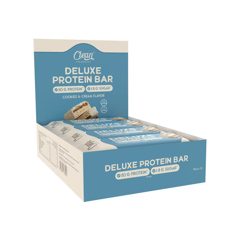 Clean Powders Deluxe Protein Bar 55 Gr 12 Adet - Beyaz Çikolata & Kurabiye
