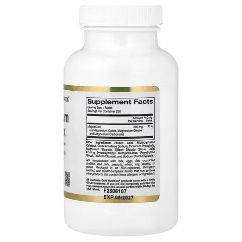 California Gold Nutrition Magnesium Complex 300 mg 250 Tablet