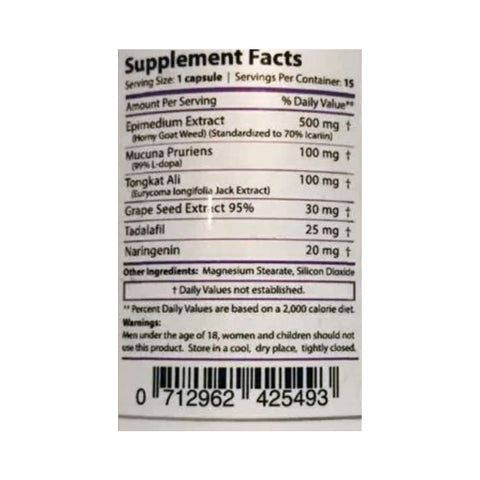 Core Labs Eroferol Alpha Male Afrodizyak Tongkat Ali - Tadalafil - Epimedium - Dopa mucuna (Erkeklere özel)