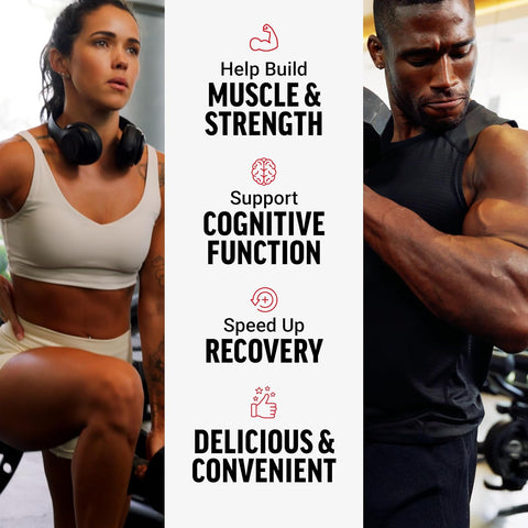 Force Factor Legendary Creatine Monohydrate Memory & Cognitive Sugar Free, Berry Blast 60 Chews