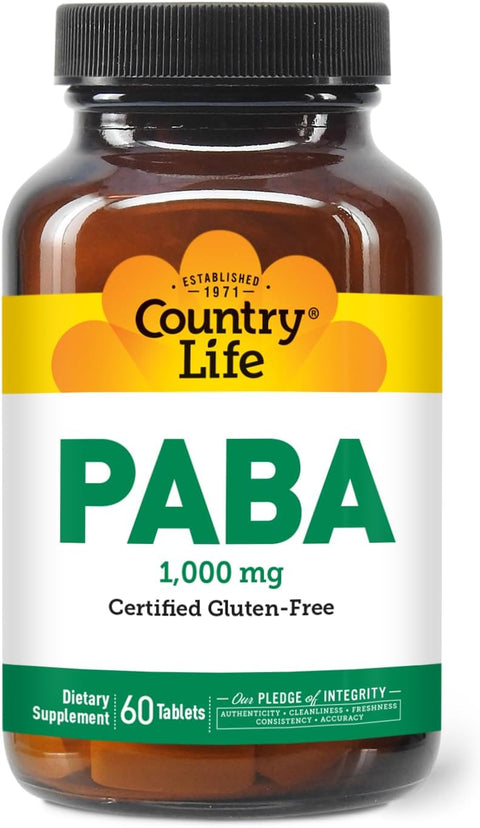 Country Life PABA 1,000 mg 60 Tablet