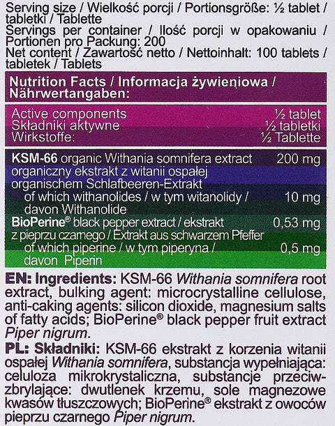 Allnutrition Ashwagandha KSM66 100 tablets