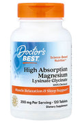 Doctor's Best High Absorption Sleep Magnesium Glycinate 120 Tablets