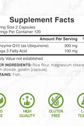 DEAL SUPPLEMENT CoQ10 Bioavailable Coenzyme Ubiquinon Omega 3 Heart Energy Brain Health Antioxidant Support 240 Caps