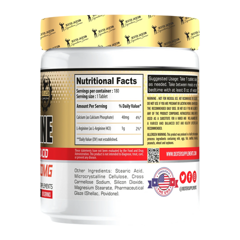 Dexter Jackson Signature Series L-Arginine Arjinin 180 Tablet USA
