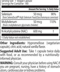 Doctor’s Best Doctor’s Best 600 mg Nac Detox Selenium Regulators 180 C