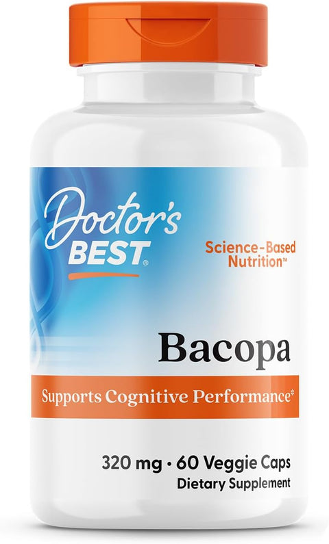 Doctors Best Bacopa with Synapsa Supports Cognitive memory 60 Veggie Caps