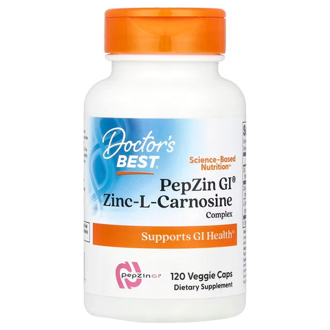 Doctor's Best PepZin GI® Zinc-L-Carnosine Digestive Complex 120 Veggie Caps