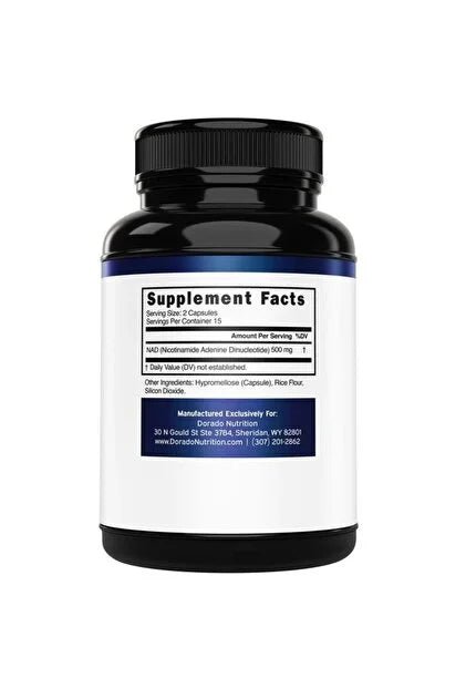 DORADO NUTRITION NAD Nicotinamide Riboside Support Made in the USA - 30 Vegan Caps - Supplementhane