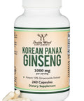 DOUBLE WOOD Korean Panax Ginseng 240 Caps