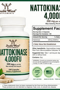 Double Wood Supplements Nattokinase 4,000 FU, Supports Healthy Circulation, 240 Capsules - Supplementhane
