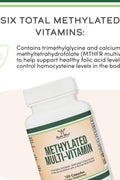DOUBLE WOOD Methylated Multivitamin B Complex B6-B12 with TMG 120 Caps