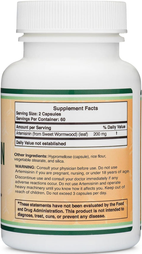 DOUBLE WOOD Southern Wormwood Artemisinin (Tatlı pelin otu)- 120 x 100 mg Kapsül