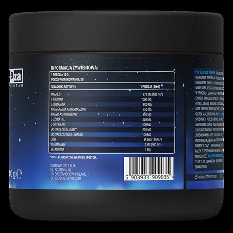 OstroVit KEEZA Sleep Aid (Gaba+Daa+Melatonin+Glutamin) 300 g black currant