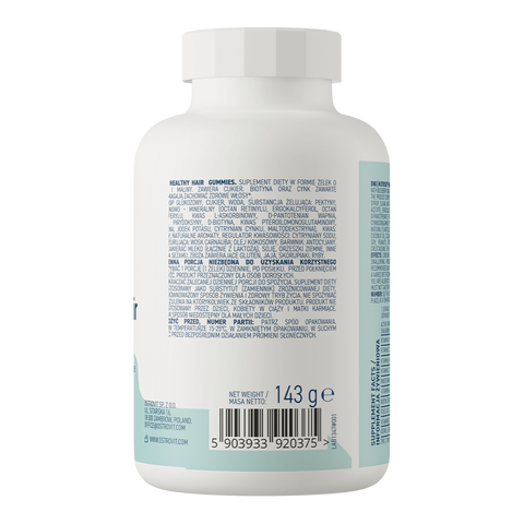 OstroVit NUTRISIE® Healthy Hair Biotin + Folic acid + B12Gummies 60 pieces blueberry-raspberry