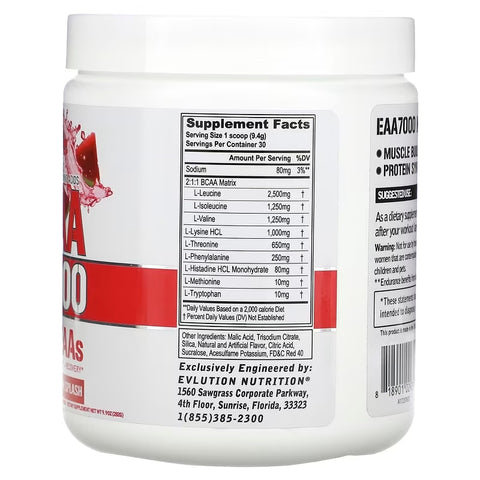 EVLution Nutrition EAA Pre & Post Workout Amino Acids 7000 282 Gram