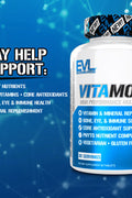 EVLution Nutrition VitaMode Sports Multivitamins Bone, Eye, & Immune Support 60 Tablets