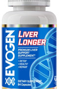 Evogen Liver Longer Molybdenum & Nac & Milk Thistle & Tudca Detox Health & Repair 84 Caps