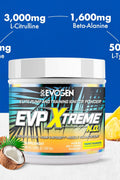 Evogen EVP Xtreme NO - Sugar Free PreWorkout with Beta Alanine Creatine and Caffeine for Energy Pump Tropic Thunder