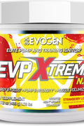 Evogen EVP Xtreme NO - Sugar Free PreWorkout with Beta Alanine Creatine and Caffeine for Energy Pump Strawberry Lemonade
