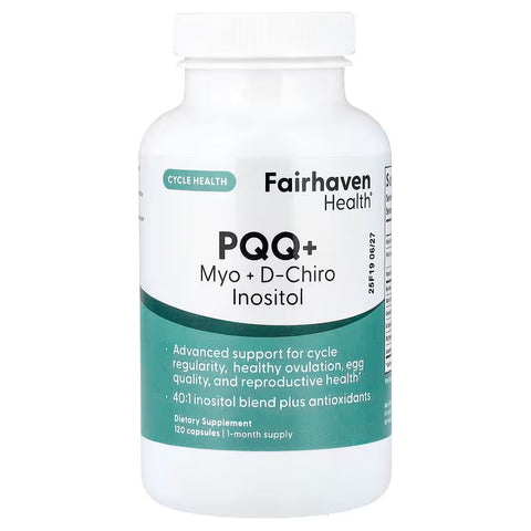 Fairhaven Health 40:1 PQQ + Myo + D-Chiro Inositol 120 Capsules