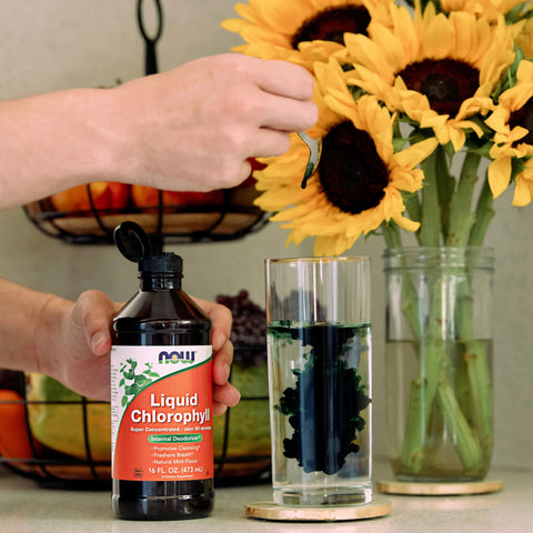 NOW Foods, Liquid Chlorophyll, Mint , 16 fl oz (473 ml)